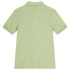 Boys Green Logo Polo Shirt, 8, hi-res