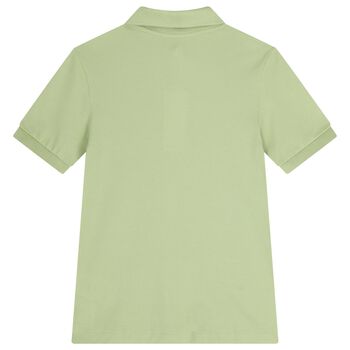Boys Green Logo Polo Shirt