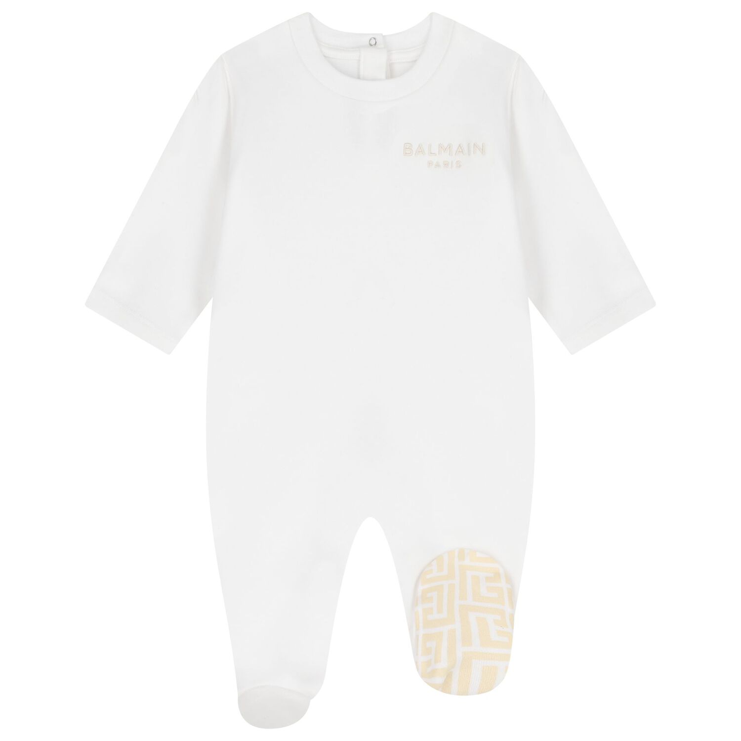 White Logo Babygrow Gift Set, 1, hi-res
