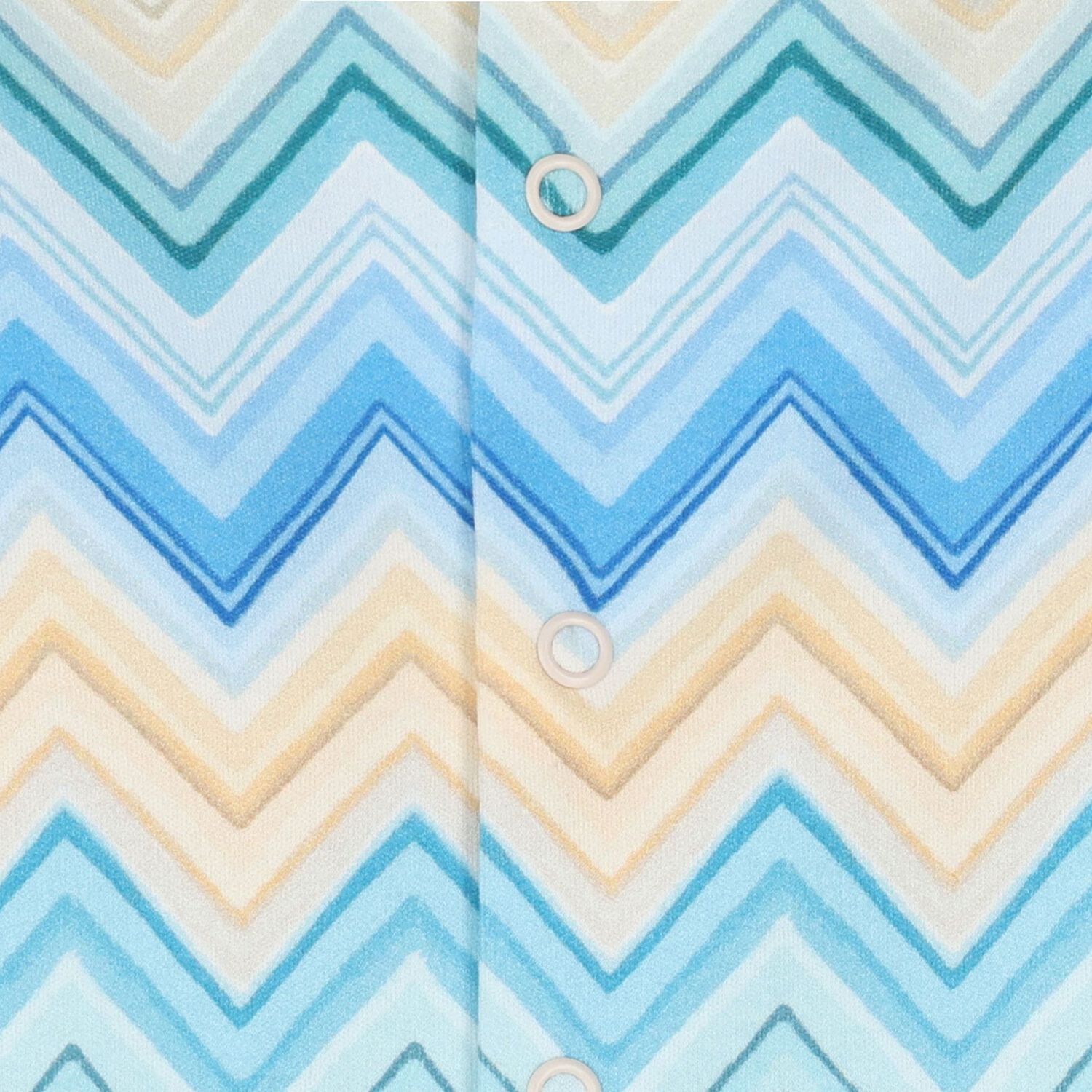 Blue & Yellow Zig Zag Babygrow, 2, hi-res