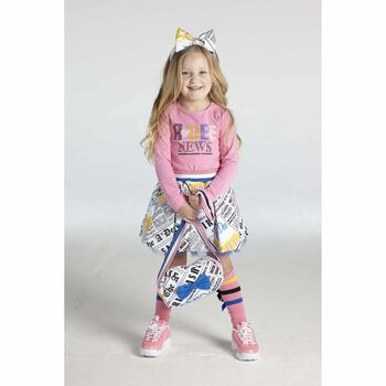 Girls White Bow Shoulder Bag