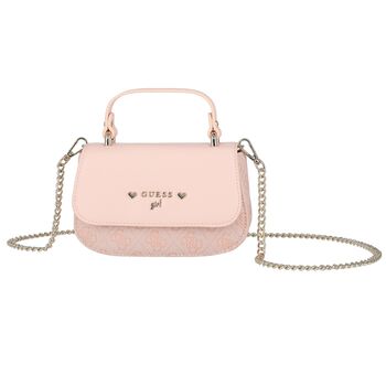 Girls Pink Logo Handbag