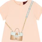 Younger Girls Pale Orange Crossbody Bag Dress, 3, hi-res