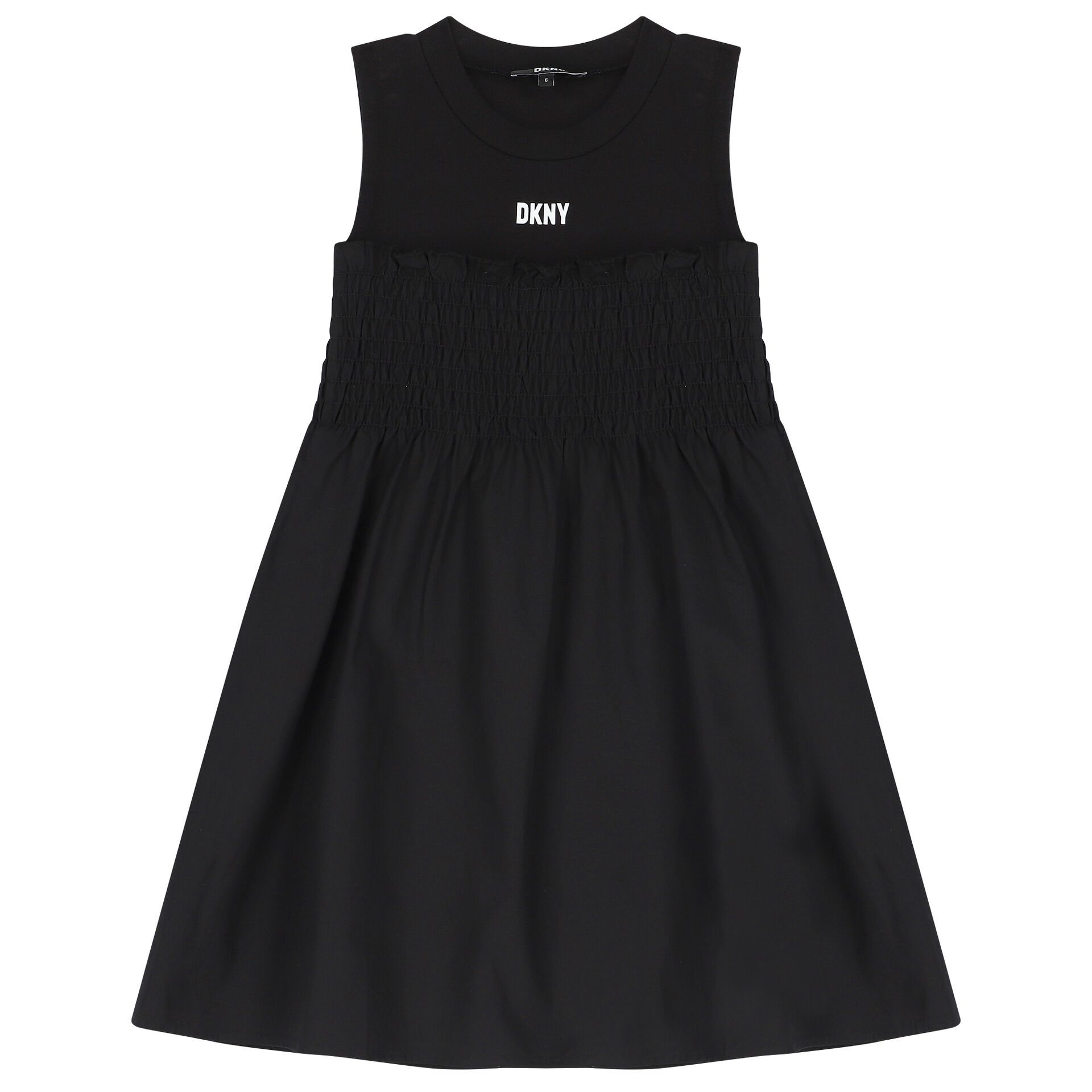 DKNY Girls Black Logo Dress Junior Couture