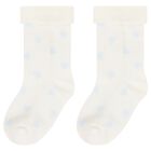 Baby Boys Ivory & Blue Socks ( 3-Pack ), 1, hi-res