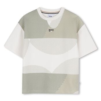 Boys Beige Logo T-Shirt