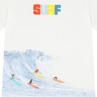 Boys White Surf T-Shirt, 1, hi-res