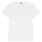 Boys White Logo T-Shirt, 3, hi-res