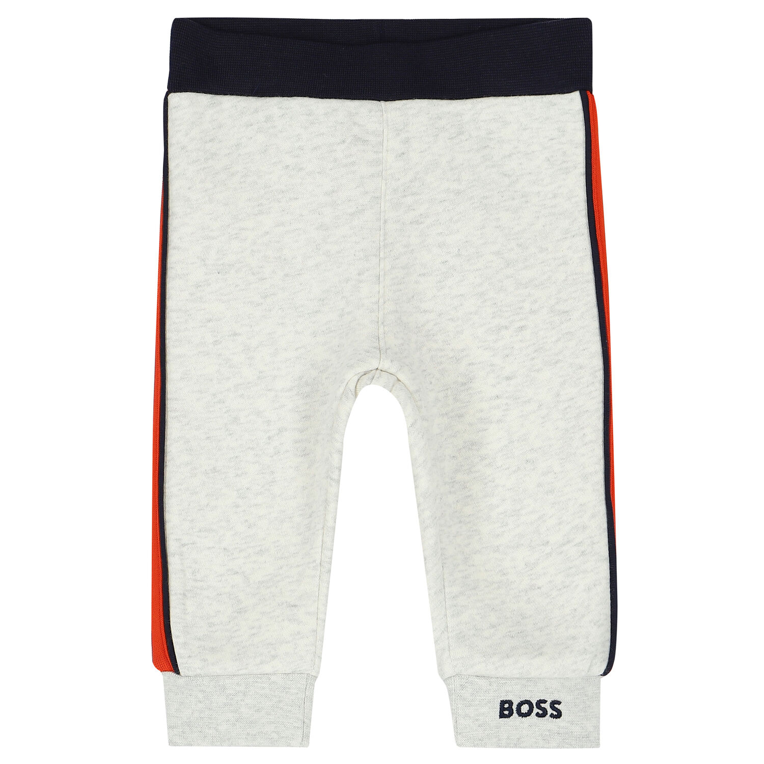 Baby Boys Grey Logo Joggers, 1, hi-res image number null
