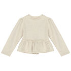 طقم ليغينز بنات باللون العاجى والزهرى, 1, hi-res