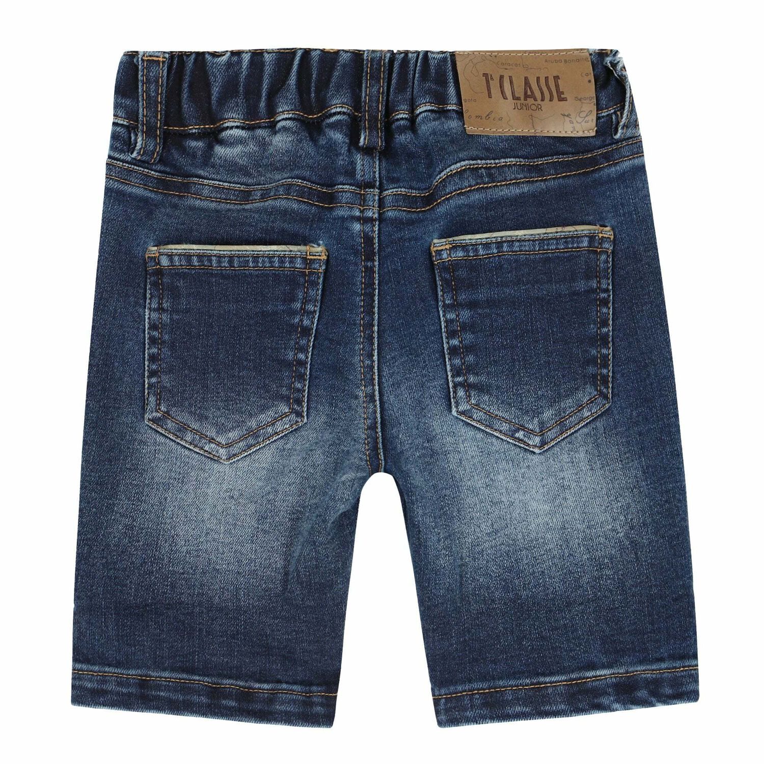 Younger Boys Blue Denim Shorts, 1, hi-res image number null