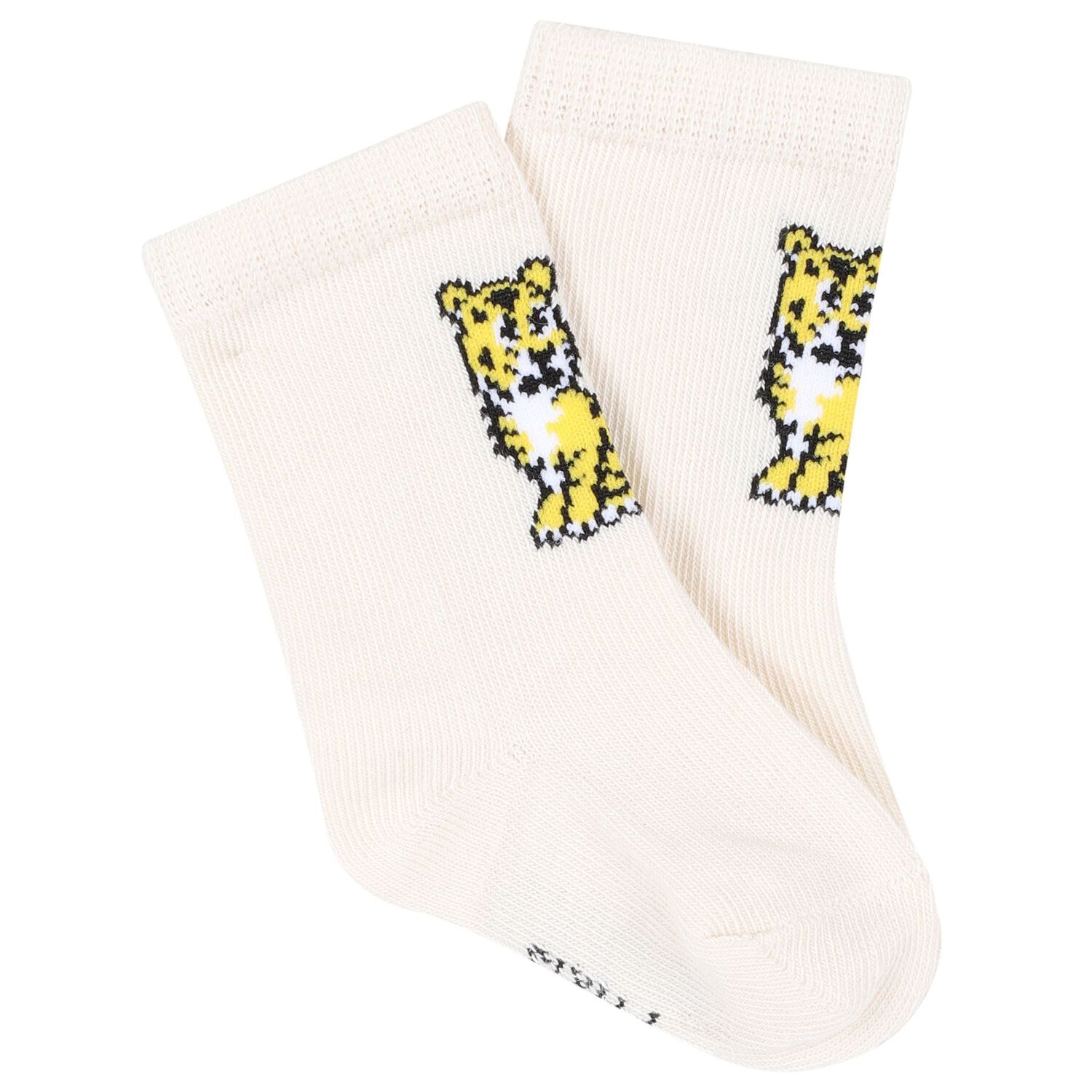 White & Ivory Tiger Logo Socks ( 2 Pack ), 2, hi-res