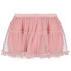 Younger Girls Pink Tulle Skirt, 1, hi-res