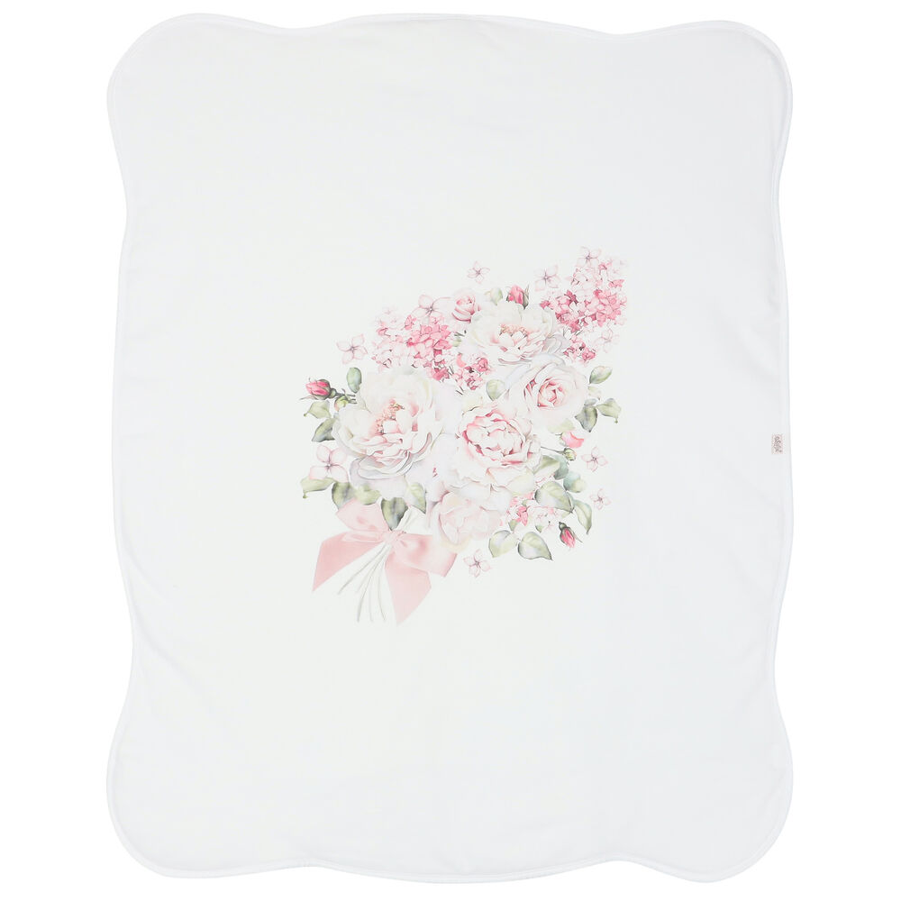 White floral Blanket