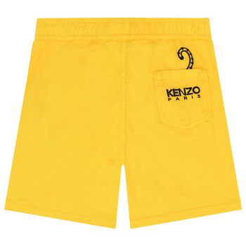 Boys Yellow Tiger Shorts