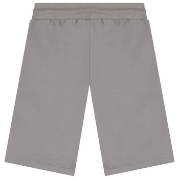 Boys Grey Logo Shorts, 2 Boys Grey Logo Shorts