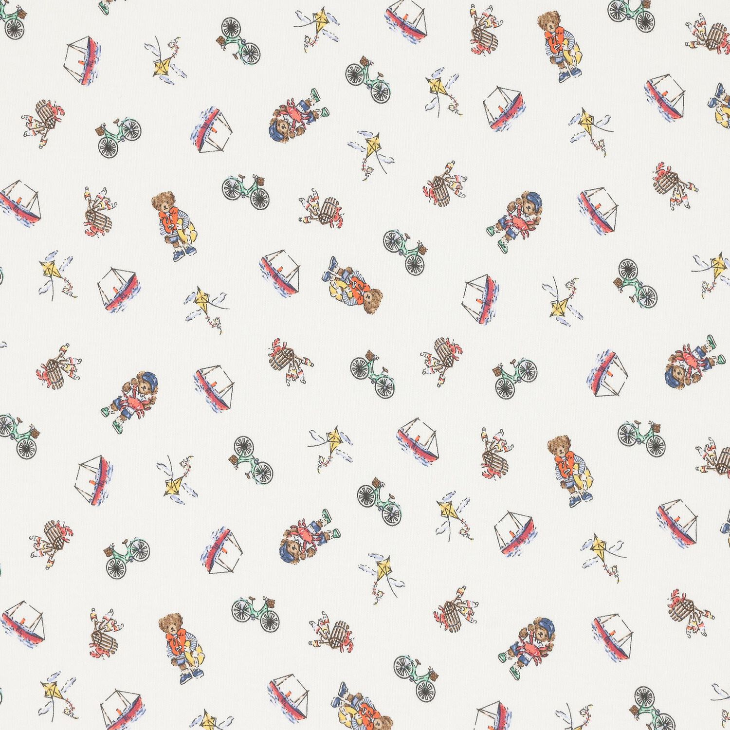 Ivory Playful Bear Baby Blanket, 1, hi-res