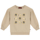 بدلة رياضية بنات بالشعار باللون الوردي, 3, hi-res