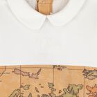 Beige & Ivory Geo Map Babygrow Gift Set, 1, hi-res