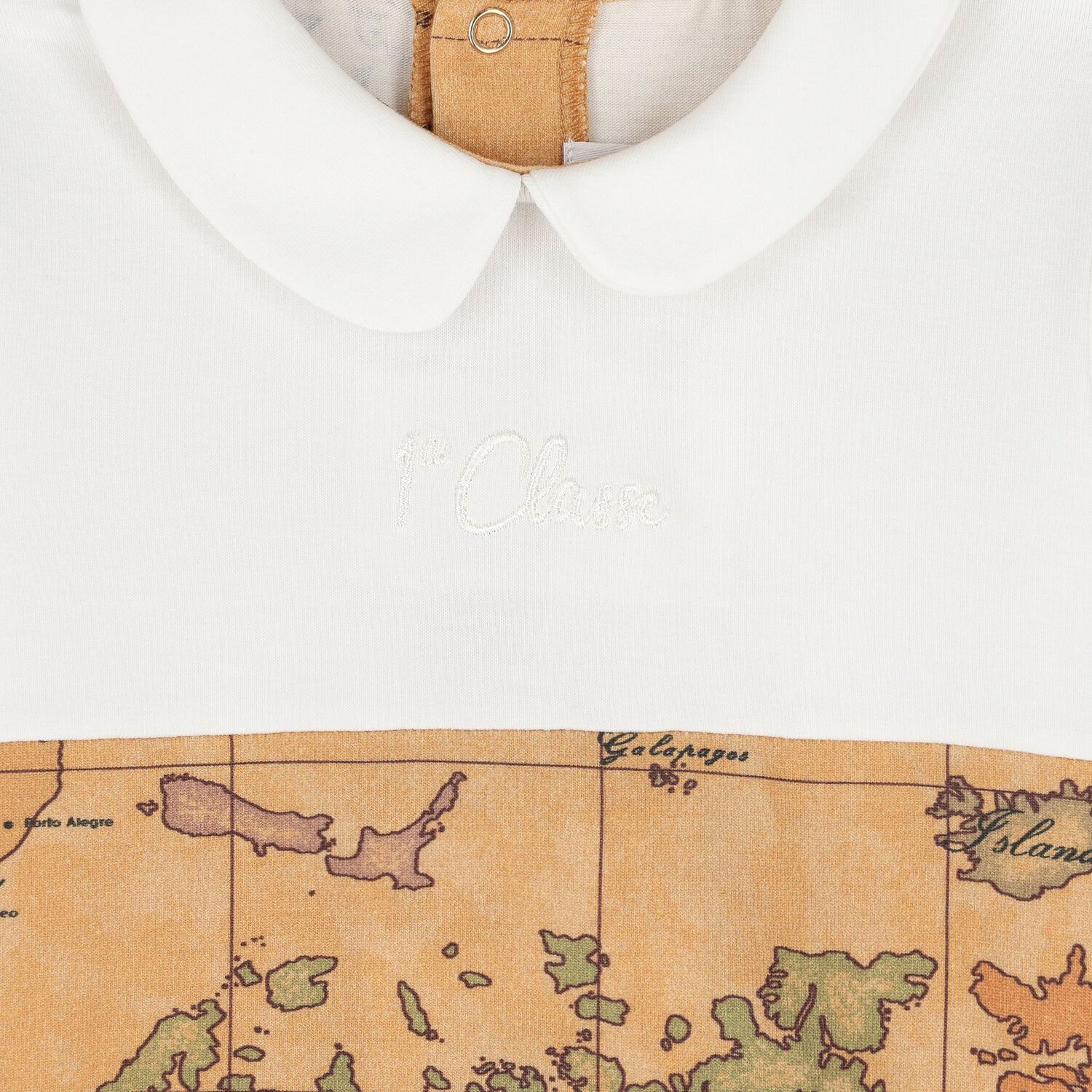 Beige & Ivory Geo Map Babygrow Gift Set, 1, hi-res