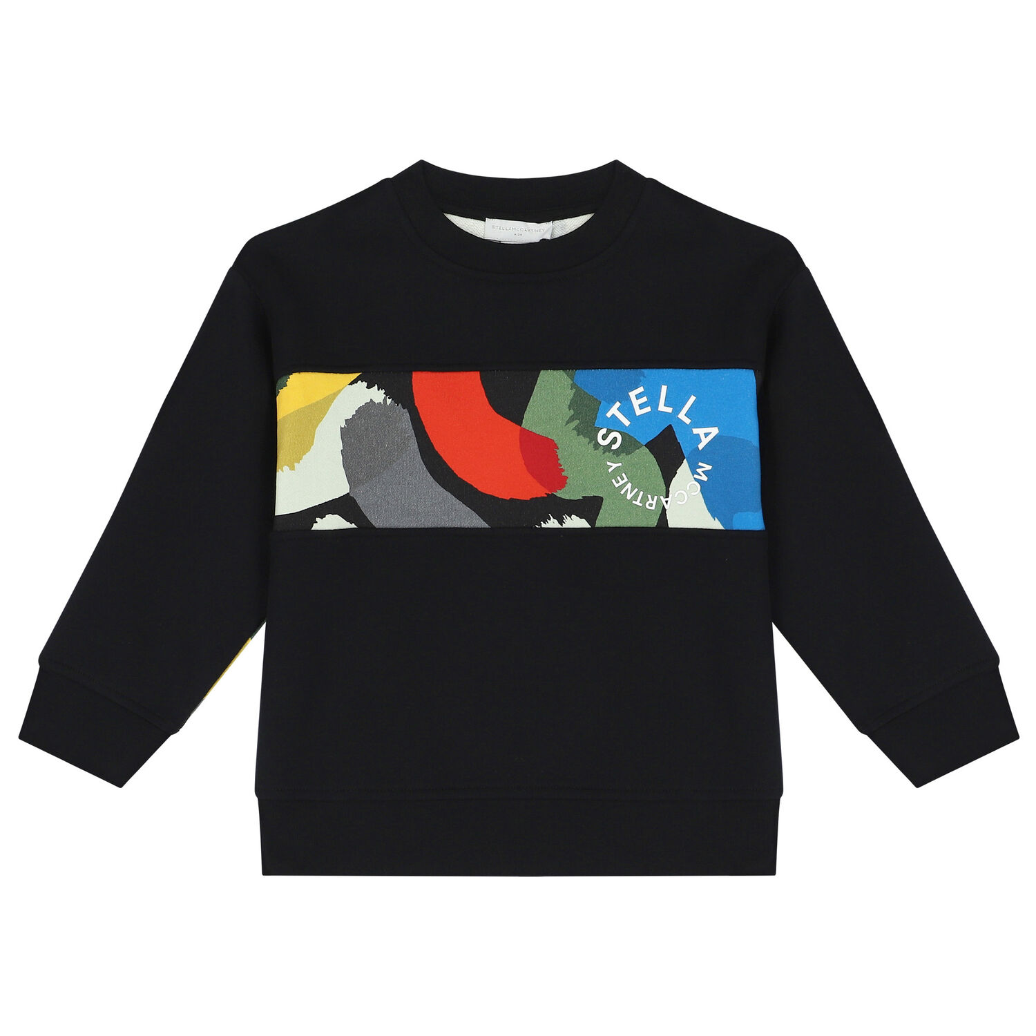 Boys Black Logo Sweatshirt, 1, hi-res image number null