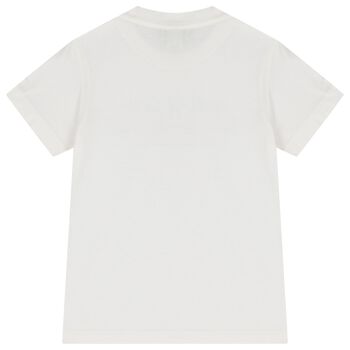 Boys White Logo T-Shirt