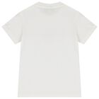 Boys White Logo T-Shirt, 1, hi-res