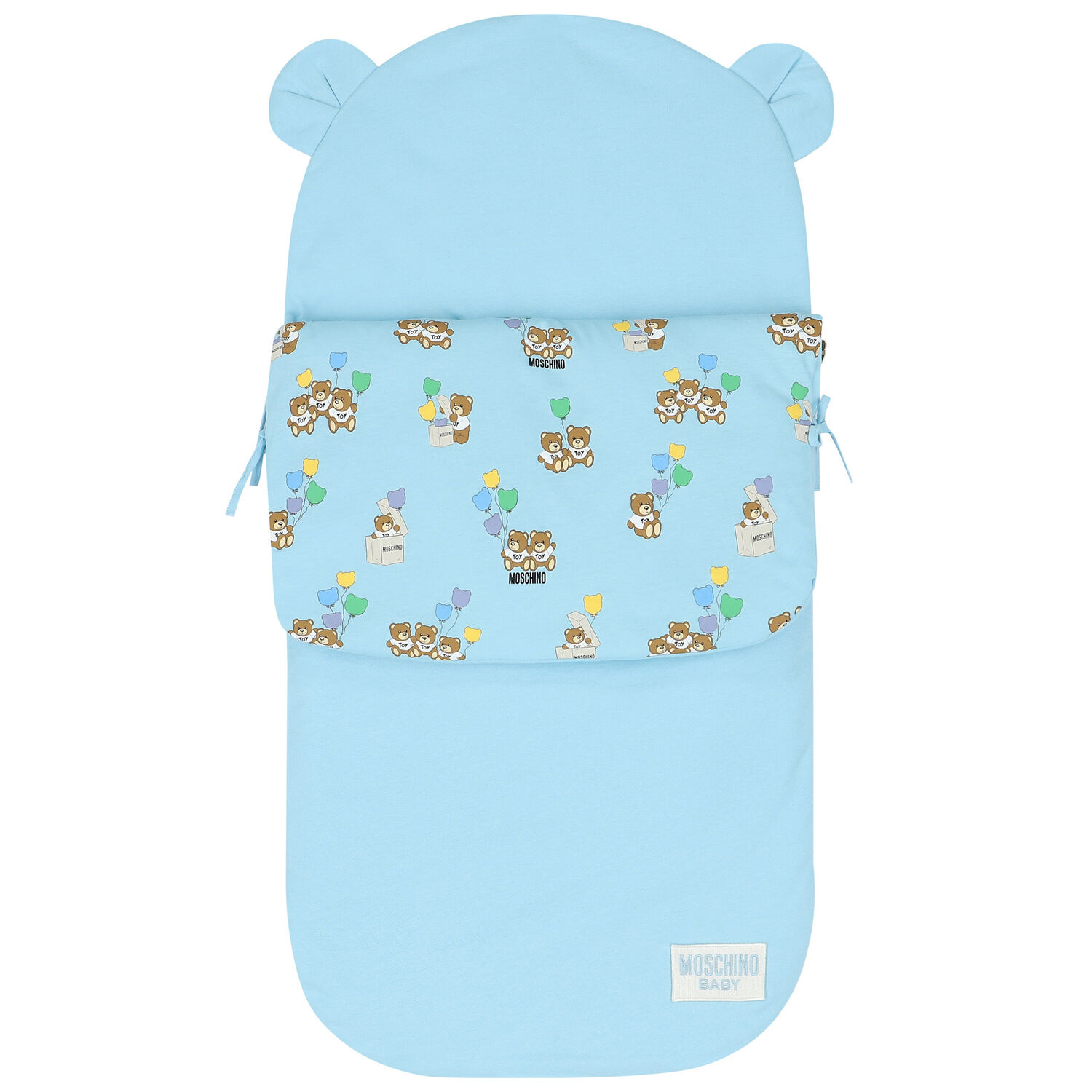 Blue Teddy Bear Logo Baby Nest, 1, hi-res image number null