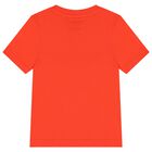 Boys Orange Logo T-Shirt, 1, hi-res