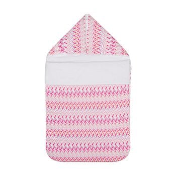 مدس اطفال متعرج باللونين الوردي و الابيض للبنات 