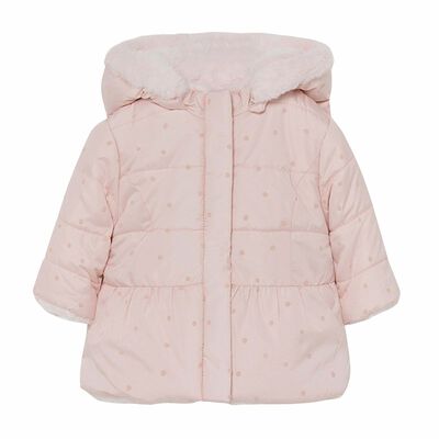 Baby Girls Pink Puffer Jacket