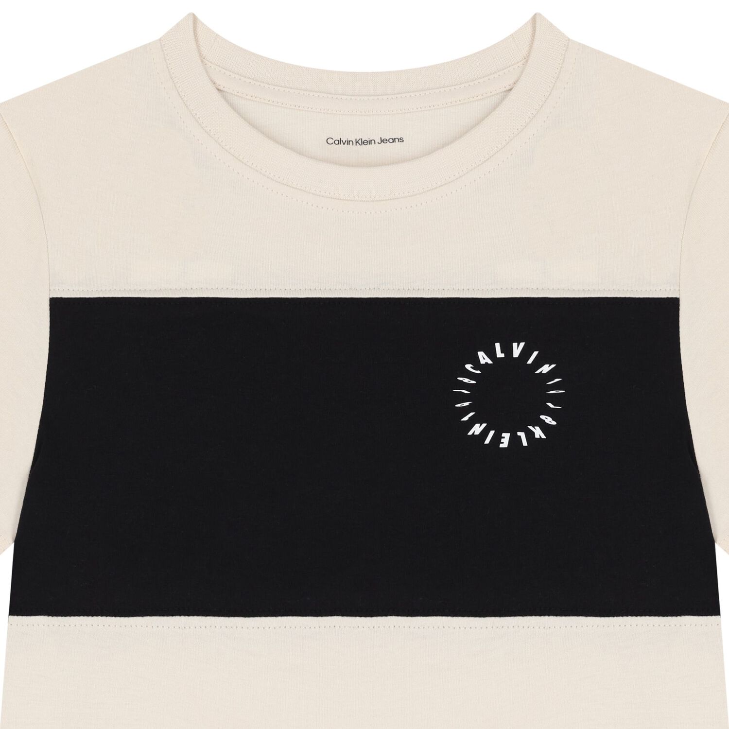 Boys Beige Logo T-Shirt, 2, hi-res