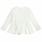 Younger Girls White Clock Top, 1, hi-res