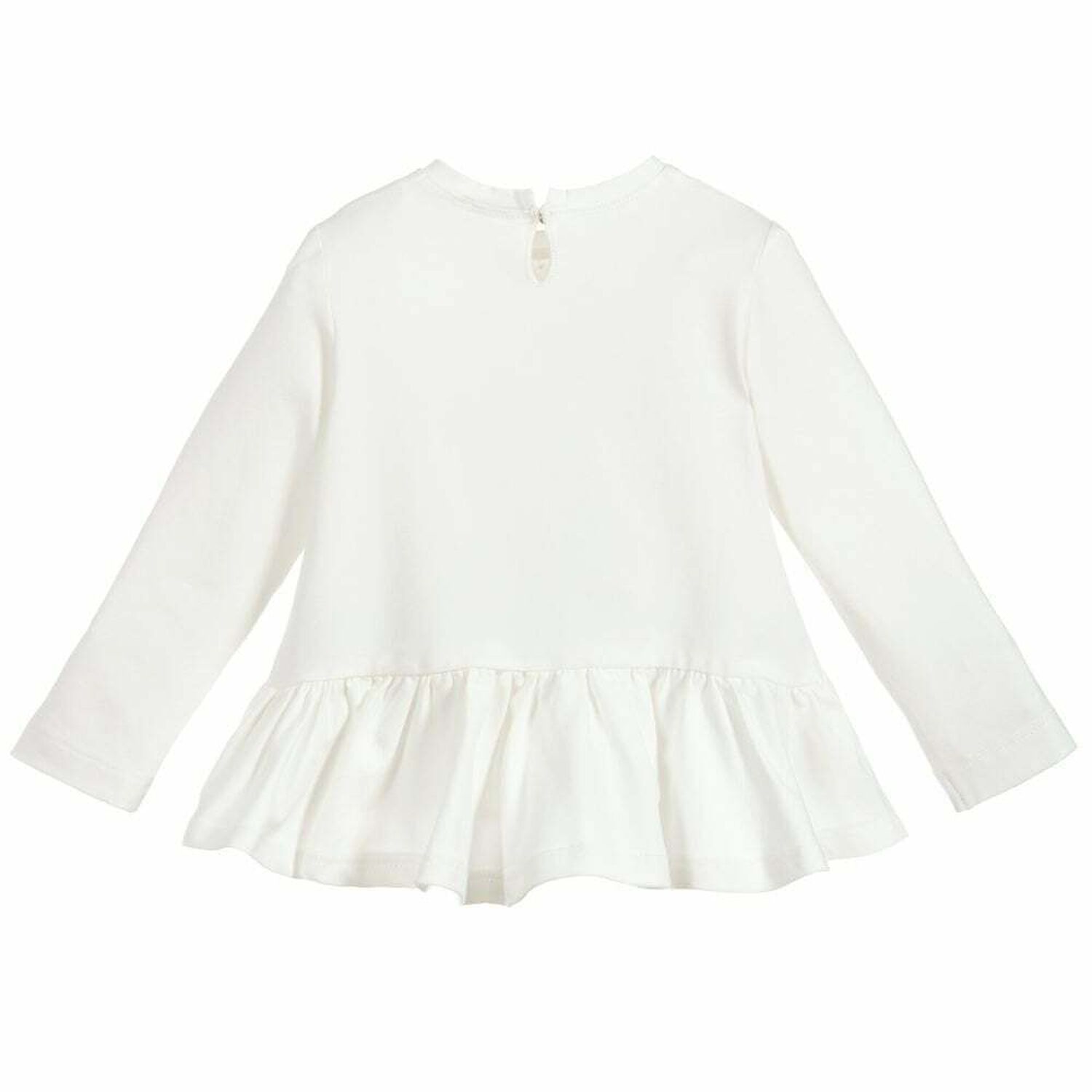 Younger Girls White Clock Top, 1, hi-res image number null