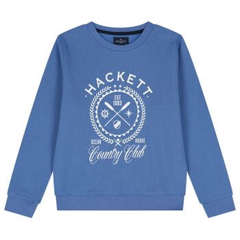 Boys Blue Logo Sweatshirt