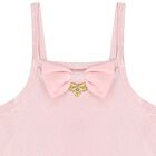Baby Girls Pink Iridescent Shimmer Swimsuit, 1, hi-res