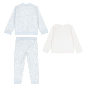 Younger Boys Blue & White Reversible Tracksuit Set