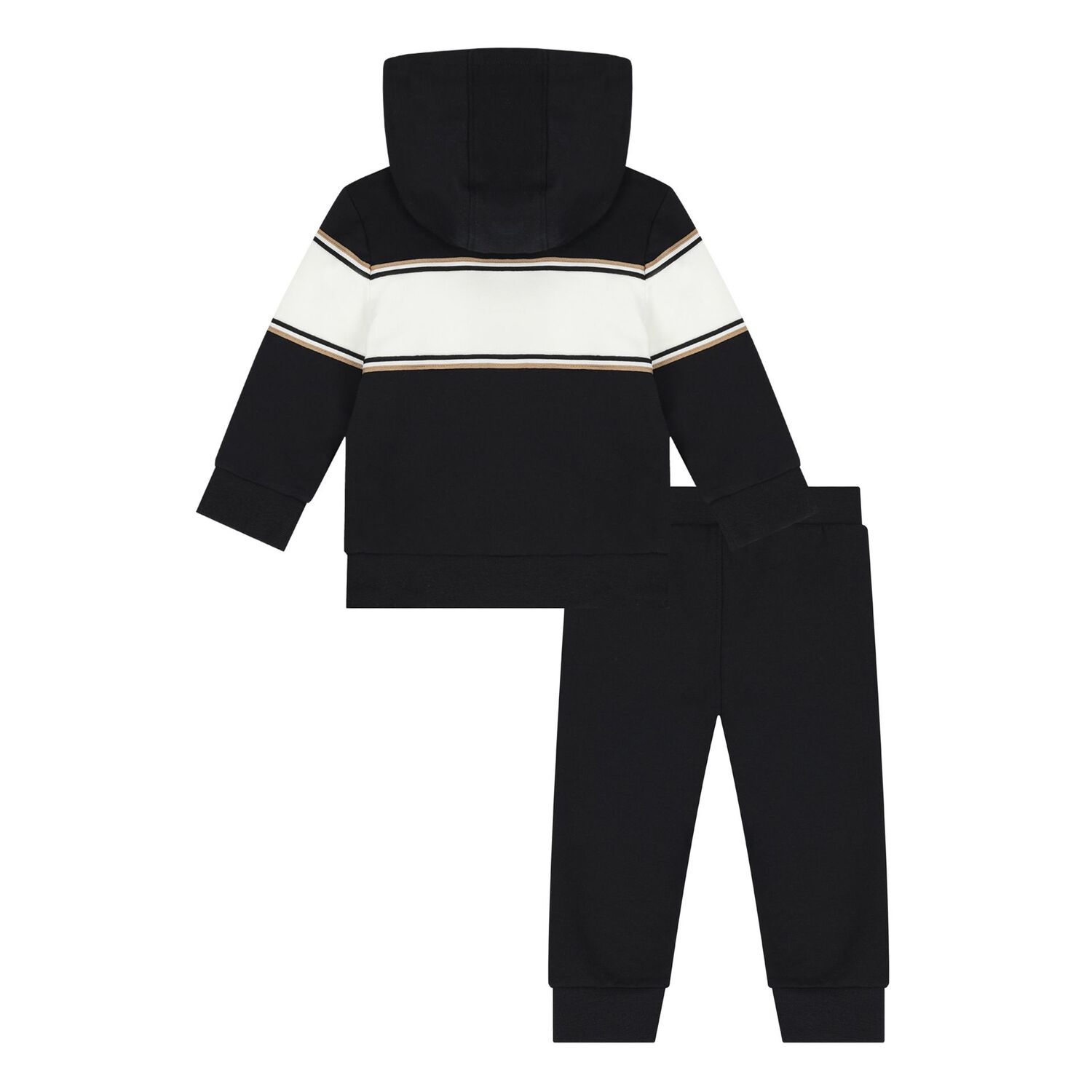 Baby Boys Black Logo Tracksuit, 1, hi-res
