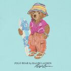 Girls Turquoise Blue Polo Bear T-Shirt, 1, hi-res