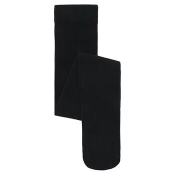 Girls Black Knitted Tights