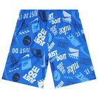 Boys Blue Logo Shorts Set, 1, hi-res