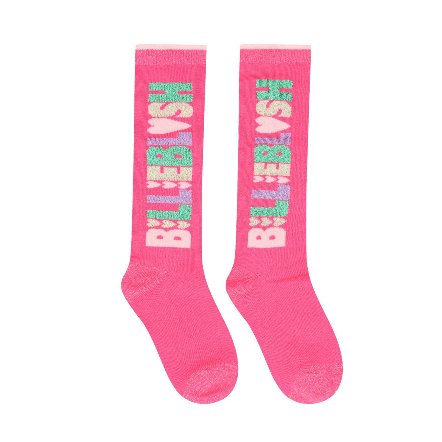 Girls Pink Logo Socks ( 2-Pack ), 1, hi-res image number null