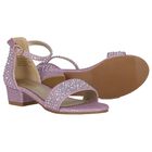 Girls Pink Embellished Sandals, 2, hi-res