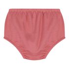 Baby Girls Pink Logo Ruffled Dress Set, 1, hi-res