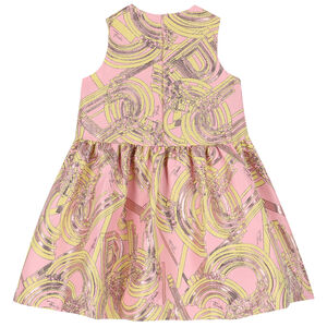 Girls Pink & Yellow Esploso Dress