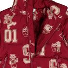 Boys Burgundy Lion & Tiger Puffer Jacket, 1, hi-res