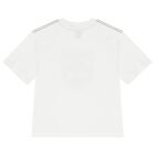 Boys White Logo T-Shirt, 1, hi-res