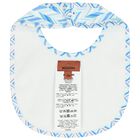 Baby Boys White & Blue Teddy Bear Zig Zag Babygrow Gift Set, 1, hi-res