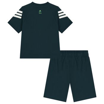 Green Disney Logo Shorts Set