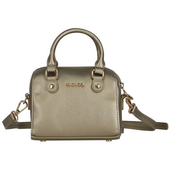 Girls Gold Faux Leather Handbag